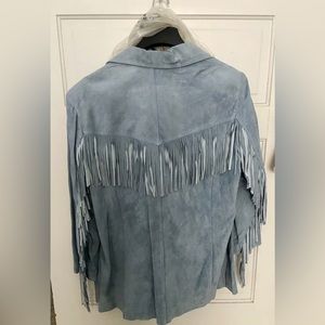 Vintage Authentic Leather Fringe Women’s Jacket, still in original plastic!